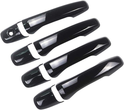 ya 10 9.16 baidi Glossy Black for 2011-2019 for Ford Explorer 8PCS Door Handle Trim Covers NO SMR Key