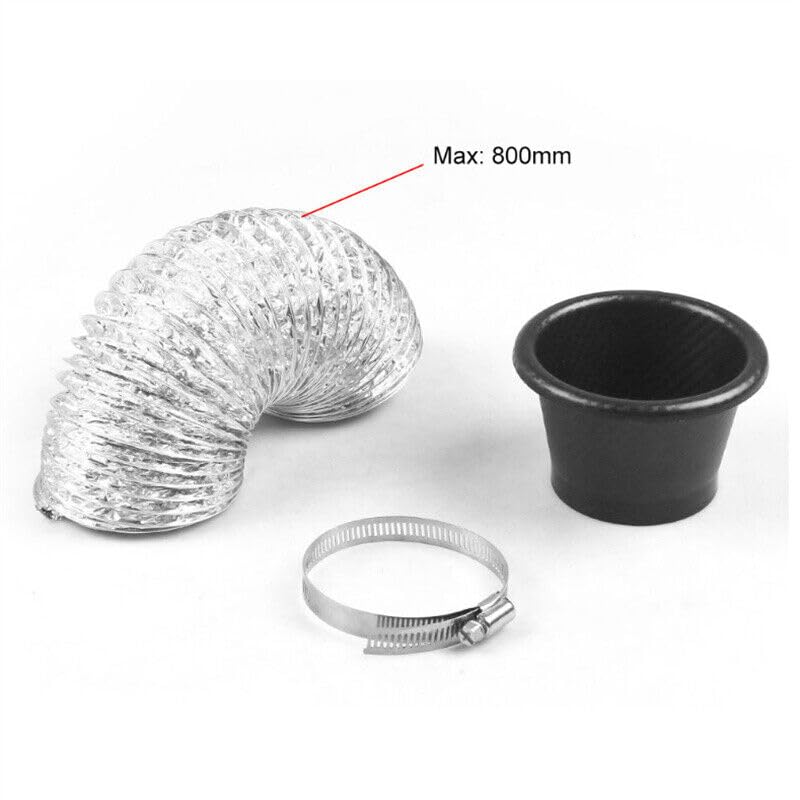 ya 2 8.15 Car Modified Front Bumper Turbo Air Intake Pipe Turbine Inlet Air Funnel Kit