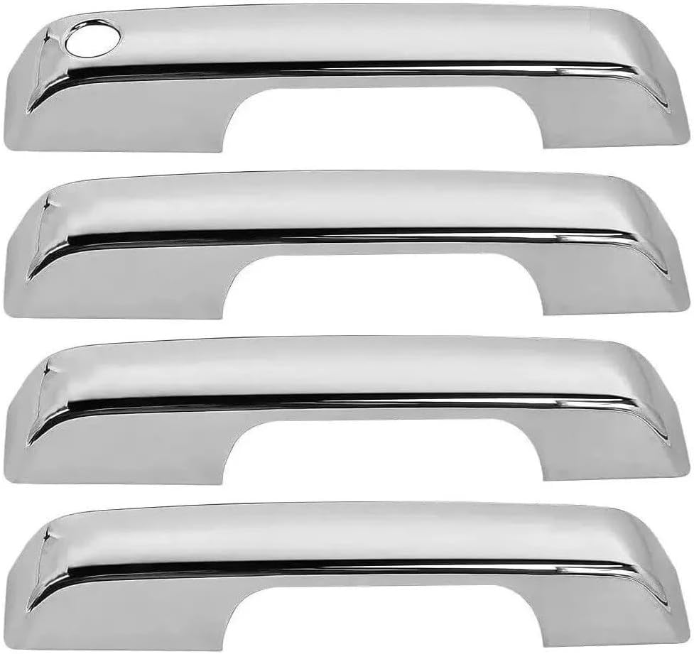 ya 12 10.31 for 2021 2022 2023 2024 for Ford F150 Door Handle Covers F-150 (W/O for Smart Key) Chrome