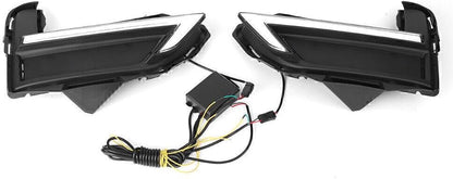 ya 11 9.14 zhengce Fit for Nissan Rouge X-trail 2017-18 LED Daytime Running Light Fog Lamp Tur