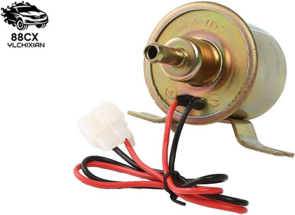 ya 5 8.10 Universal Low Pressure Electric Fuel Pump 4-7 PSI 12V Gasoline Diesel Inline HEP