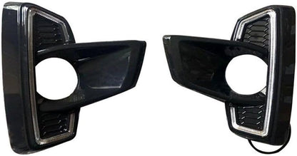 ya 2 8.15 Suitable for Toyota Hilux Rocco 2018 automatic LED DRL daytime running lights fog lights