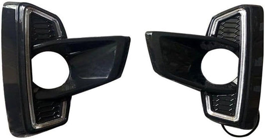 ya 2 8.15 Suitable for Toyota Hilux Rocco 2018 automatic LED DRL daytime running lights fog lights