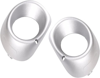 ya 9 10.24 2X Front Bumper Foglight Cover Silver Left+Right Side For 2013-2015 for Outlander