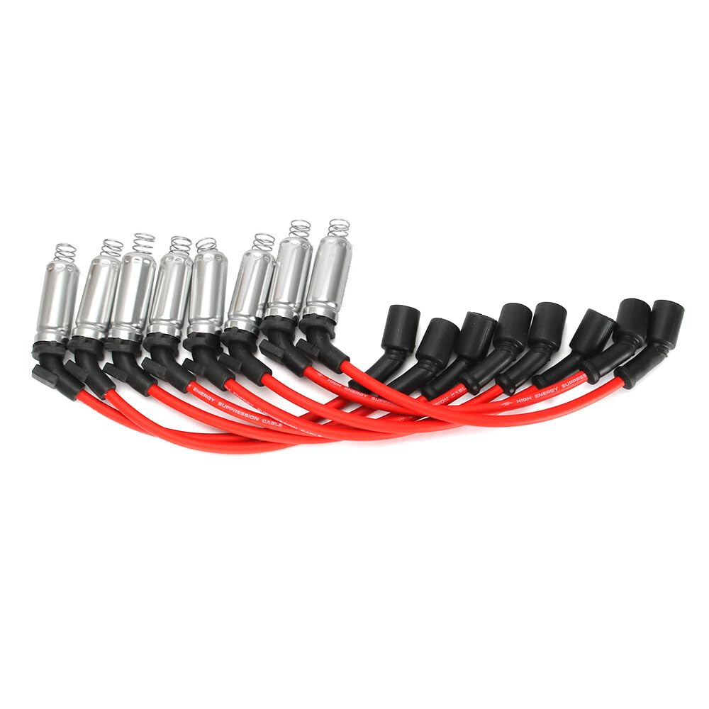 ya 4 8.10 8 Spark Plug Wires for Chevy for Silverado 1500 2500 99-06 LS1 VORTEC 4.8L 5.3L 6.0L