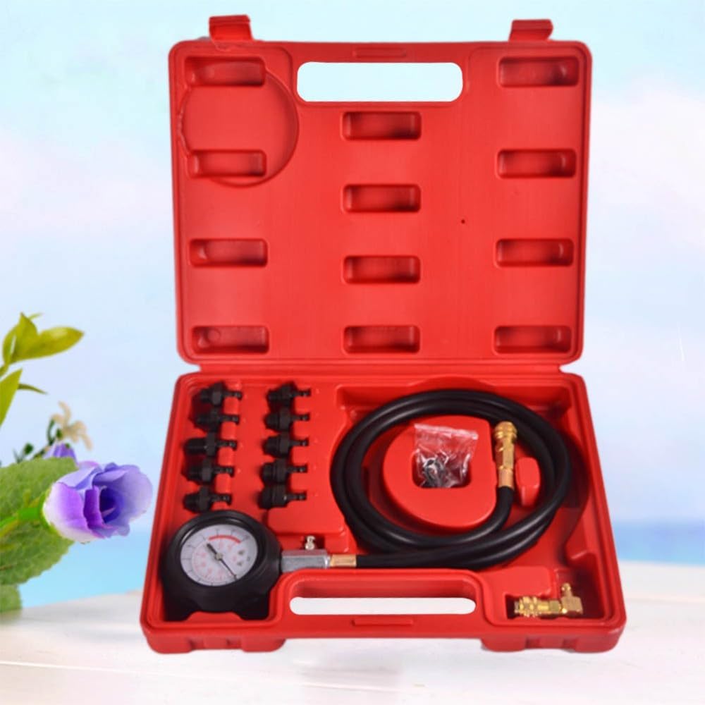 ya 11 9.14 zhengce Engine Oil Pressure Diagnostic Tester Tool Set with Case Easy to Read Gauge