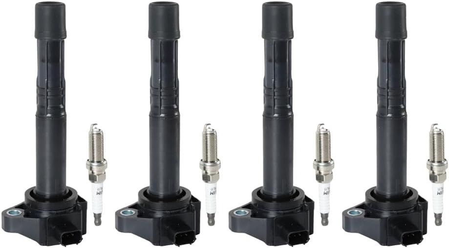 ya 9 10.24 Set of 4 Ignition Coil & 4 Iridium Spark Plug for 03-17 for Honda for Accord UF712