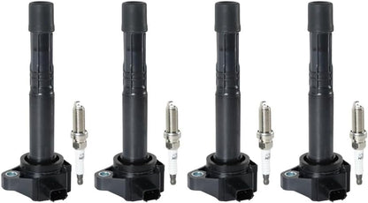 ya 9 10.24 Set of 4 Ignition Coil & 4 Iridium Spark Plug for 03-17 for Honda for Accord UF712