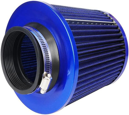 ya 23 10.7 baidi 1Pc 3 76mm Inlet Cold Air Intake Cone Replacement Quality Dry Air Filter Blue