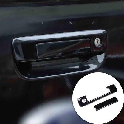 ya 10 9.16 baidi Suitable for Ford Ranger 2015-2021 Tailgate Handle Decorative Protective Cover ABS Black 2 Pieces
