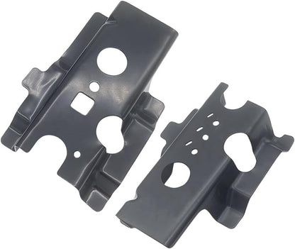 ya 6 8.14 Fit for 2015-2019 for Ford for Mustang Left + Right Radiator Support Bracket Mount Black