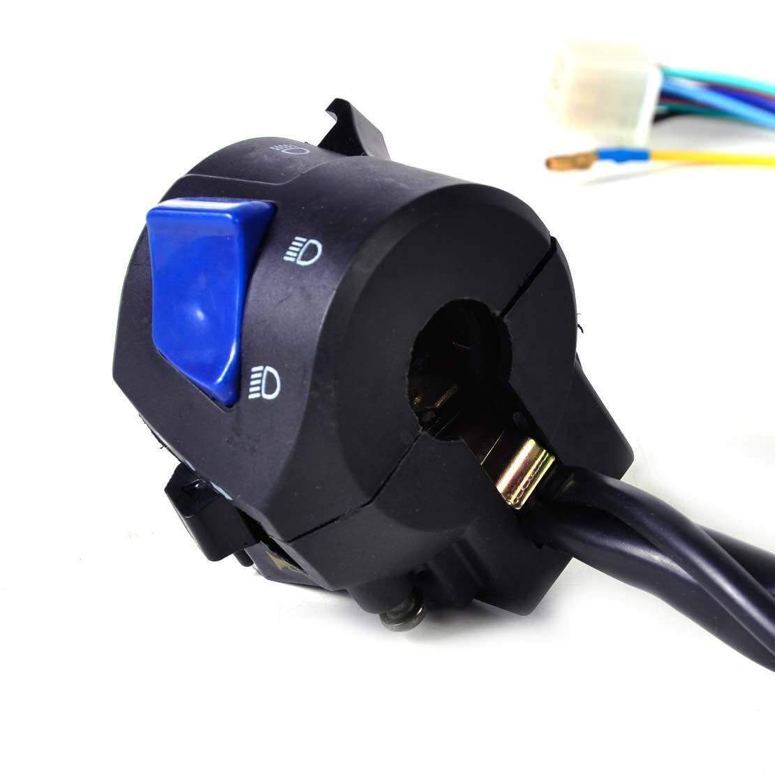 ya 5 8.10 2X 7/8 Handlebar Horn Turn Signal Headlight Switch Control Suitable for Motorcycles @