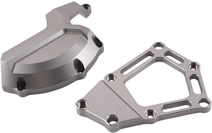 ya 2 8.15 Engine Stator Starter Cover Slider Protector Set for BMW S1000RR 2009-2014 Grey