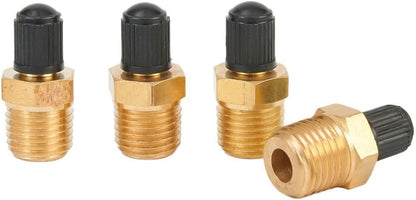 ya 14 9.20 baidi 4 X Replacement 1/4 Male NPT MPT Solid Brass Air Compressor Tank Fill Valve-1