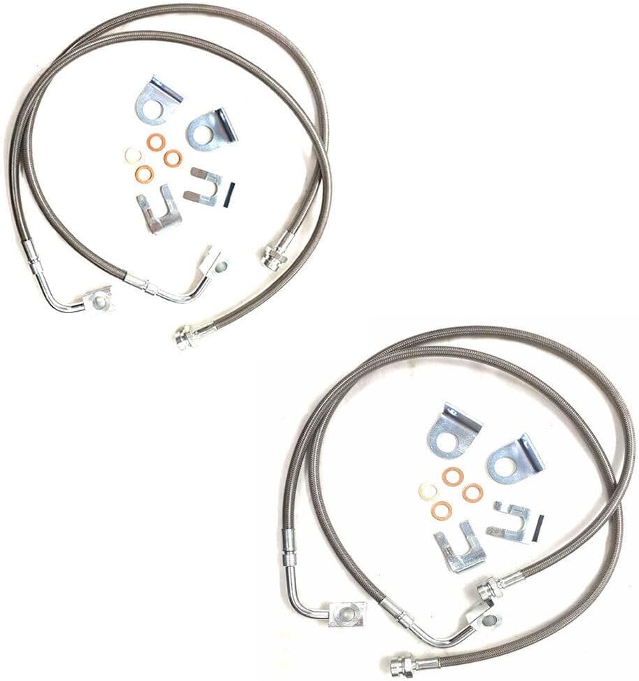 ya 10 9.16 baidi 89716 Stainless Brake Lines Front&Rear for Jeep for Wrangler 2.0 3.6L 3.8L 2007-2018