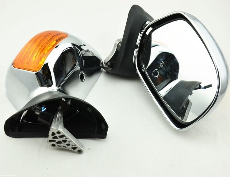 ya 13 9.15 baidi Orange Chrome Rear View Mirrors Signal Lens for Honda Goldwing GL1800 2001-2017