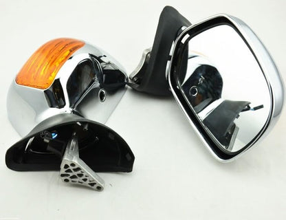 ya 13 9.15 baidi Orange Chrome Rear View Mirrors Signal Lens for Honda Goldwing GL1800 2001-2017