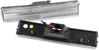 ya 7 8.24 baidi 2 LED Fender Amber Side Marker Signal Lights for 80-86 for Ford F-150 250 350 for Mustang 