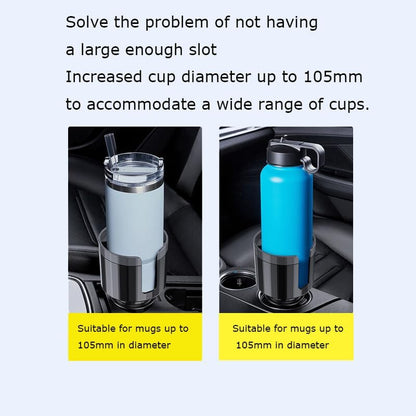 ya 6 8.24 baidi 1-Pack Car Cup Holder Extender Adapter Universal for Large Bottles and Mugs Black