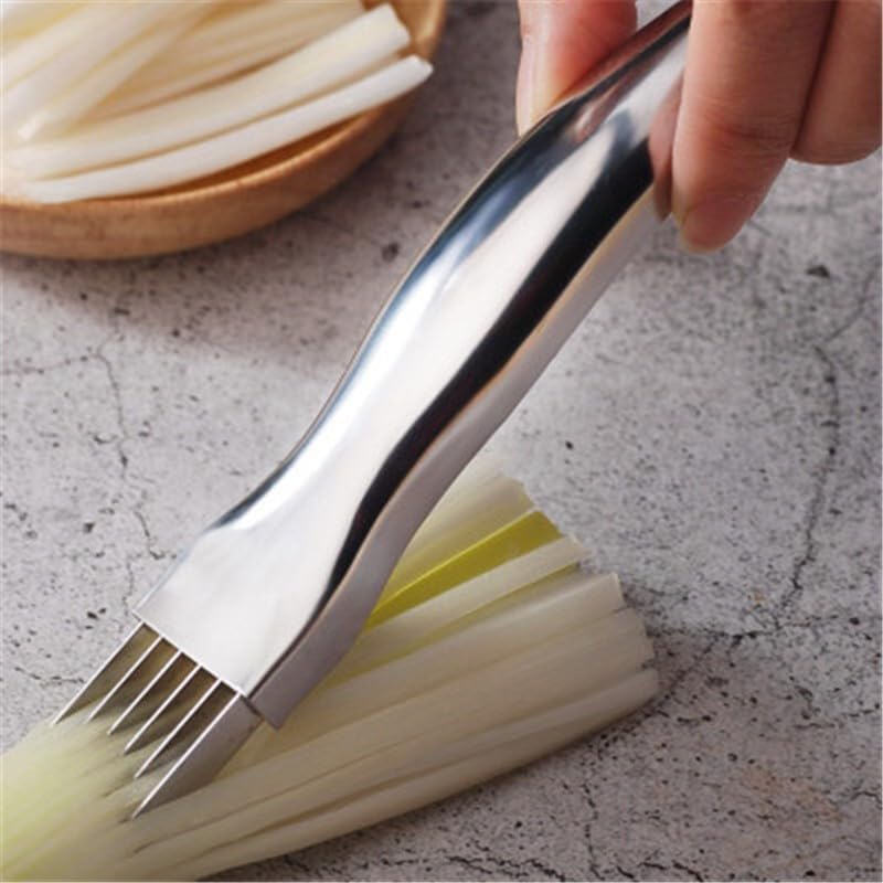 ya 14 9.20 baidi Home Stainless Steel Spring Onion Cutter Grater Vegetable Kitchen Gadgets Tool-1