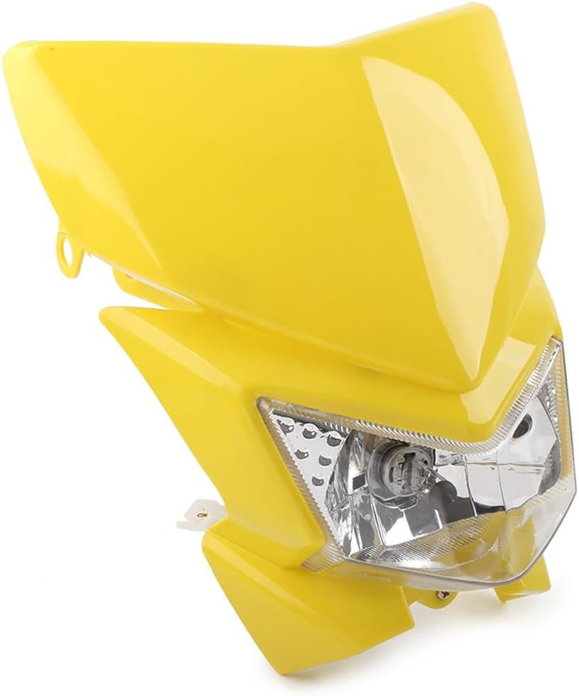ya 6 8.14 Yellow Motorcycle Front Headlight Head Lamp Mx Enduro Dirt Trail Bike 250cc
