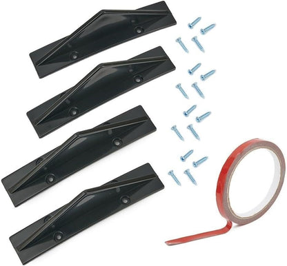 ya 2 8.15 4* Rear Bumper Diffuser Cap for Chrysler 300 ABS Plastic Black Universal New