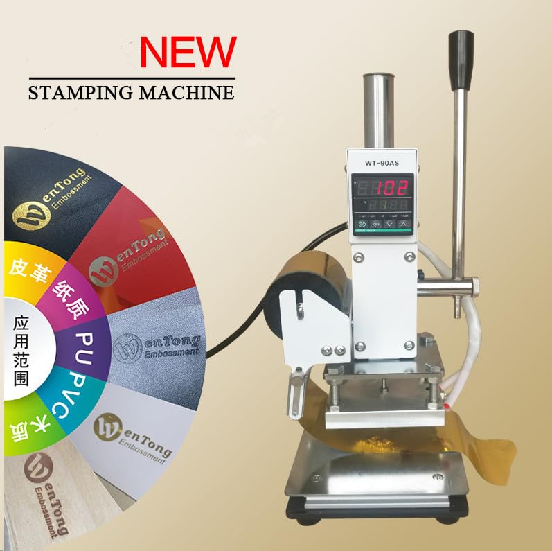 ya 16 10.20 baidi Manual Digital Hot Foil Stamping Machine Wooden Bronzing Machine 5 * 7 cm b