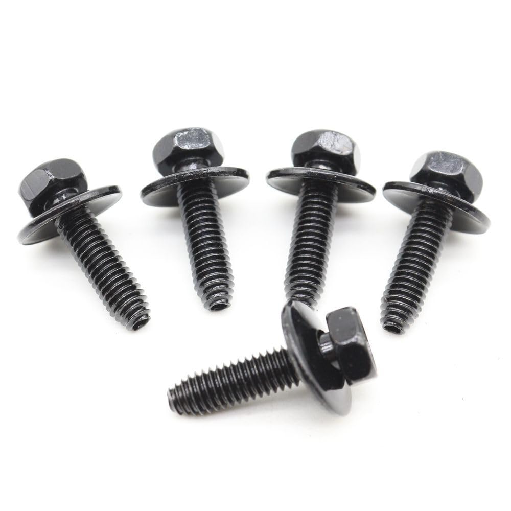 ya 4 8.8 20 Pieces of Universal 1150384320351035 Hexagonal Gemstone Body Bolts M6-1.0 x 25mm