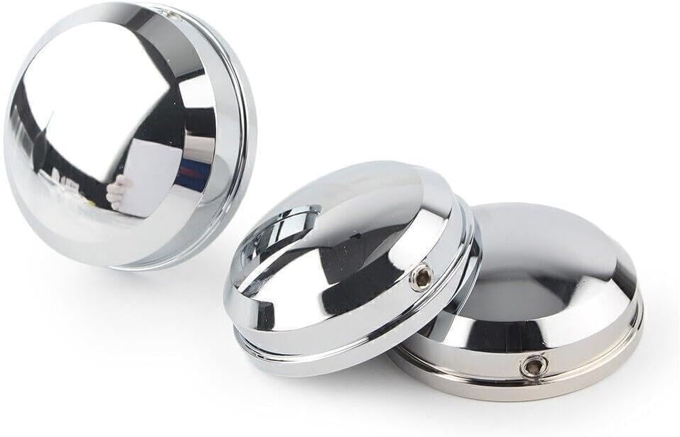 ya 4 8.14 Upper Fork Stem Nut Covers Kit Chrome for Harley FLSS FLSTF FLSTFB FLSTFBS cl