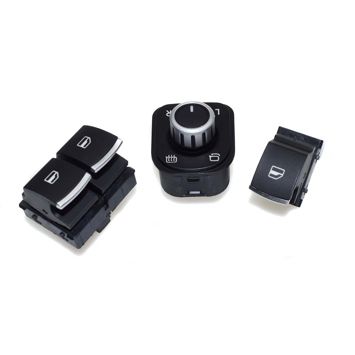 ya 3 8.24 baidi Chrome Electric Window Mirror Switch Set Suitable for VW Eos Golf MK5 MK6 GTI