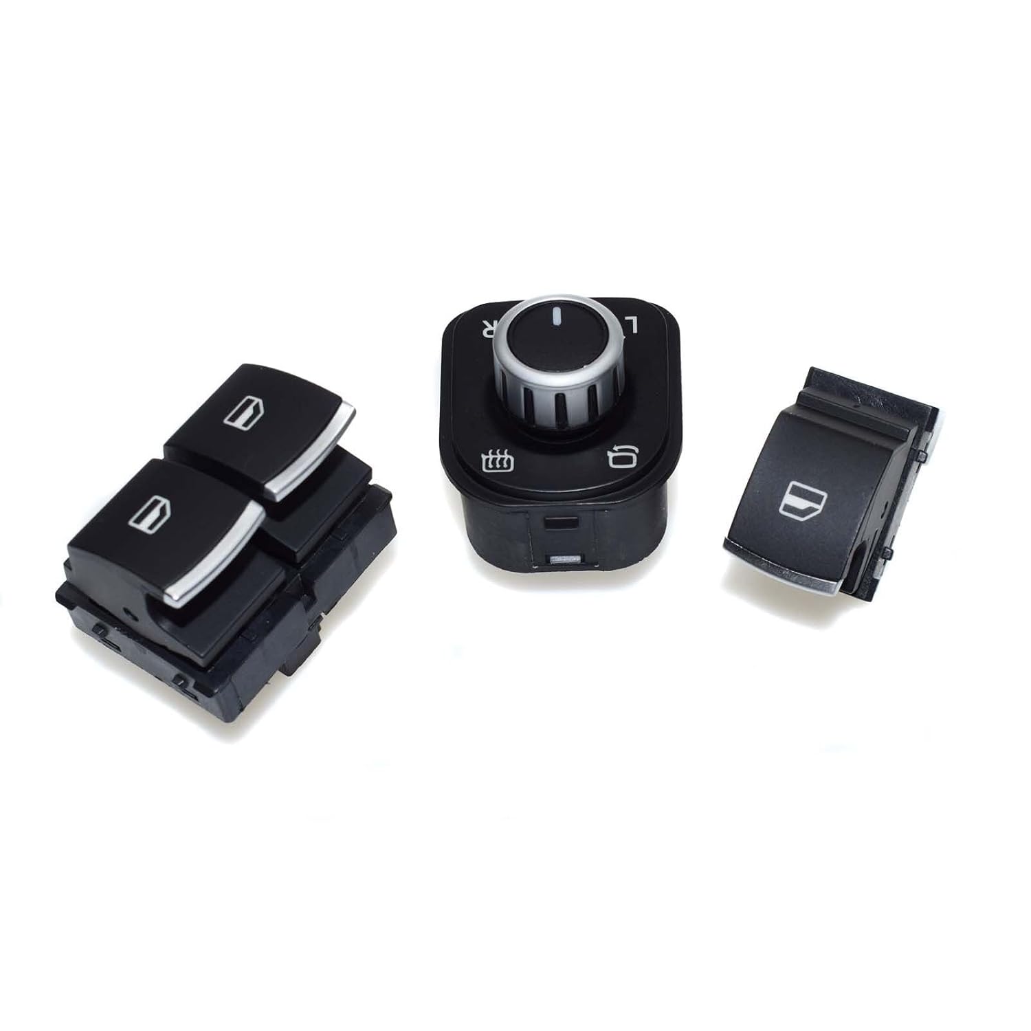 ya 3 8.24 baidi Chrome Electric Window Mirror Switch Set Suitable for VW Eos Golf MK5 MK6 GTI