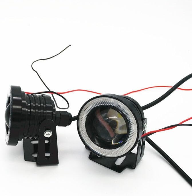 ya 13 9.15 baidi 3in Car Angel Eye COB Blue/White Halo Ring DRL Hawkeye LED Fog Driving Ligh