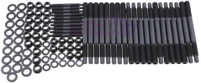 ya 27 10.13 baidi Cylinder Head Stud Bolts Nuts Gasket Kit for 04-19 for Chevy LS1 LS3 5.3L 5.7L 6.0L