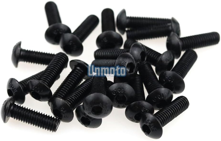 ya 23 10.7 baidi Black Fairing Bolt Kit body screws Clips for Suzuki GSXR1000 2003-2004