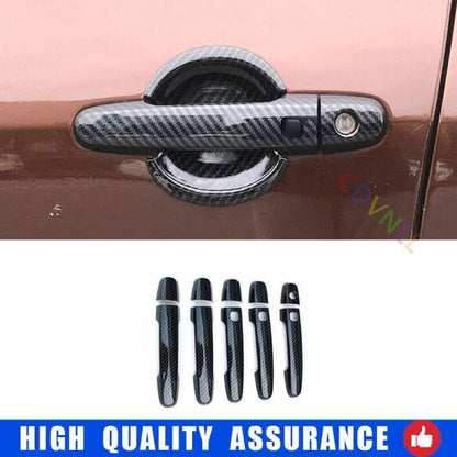 ya 2 8.15 for Toyota RAV4 2006-2012 Carbon Fiber Outside Door Handle F for Ram e Trim 10X