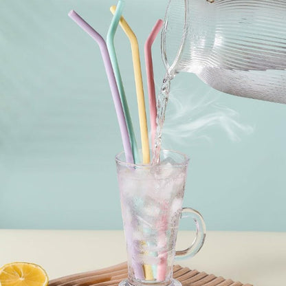 ya 14 9.20 baidi Eco Friendly Silicone Straws Re ble Silicone Drinking Straws Kitchen Suppl-wq-1