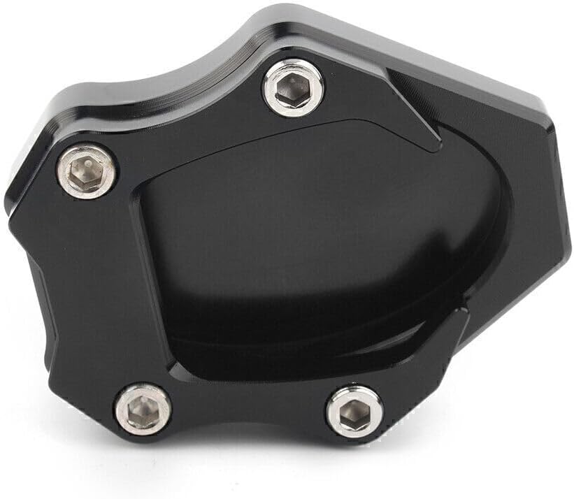 ya 4 8.8.2 Motor Kickstand Side Kick Stand Plate Pad Fit for Kawasaki VERSYS 650 2010-16 Black