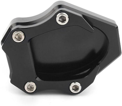 ya 4 8.8.2 Motor Kickstand Side Kick Stand Plate Pad Fit for Kawasaki VERSYS 650 2010-16 Black