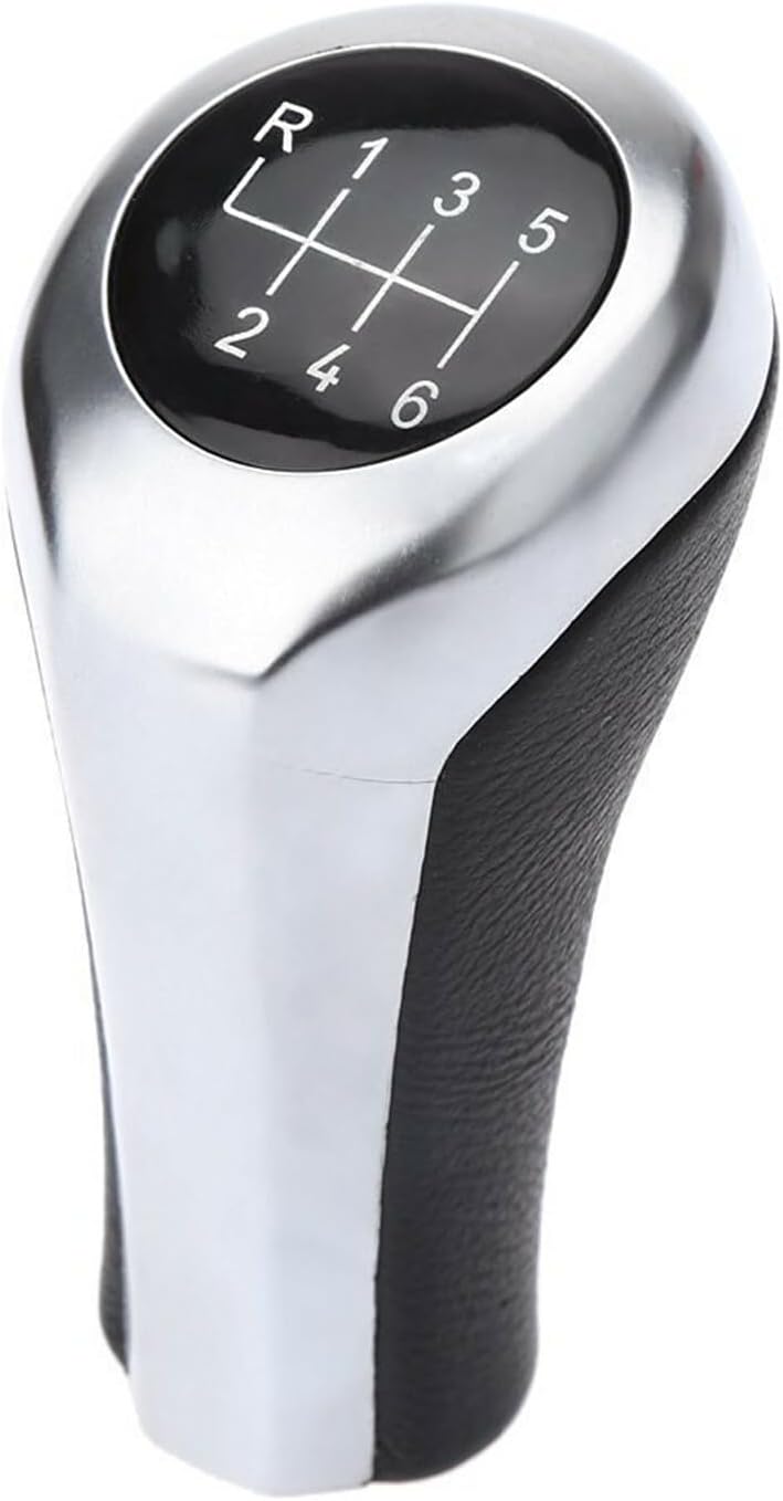 ya 4 8.24 baidi Shift Button Shift Lever Real Leather Lever 6 Gear Button for BMW 1 Series 3 5 Series 6 X3