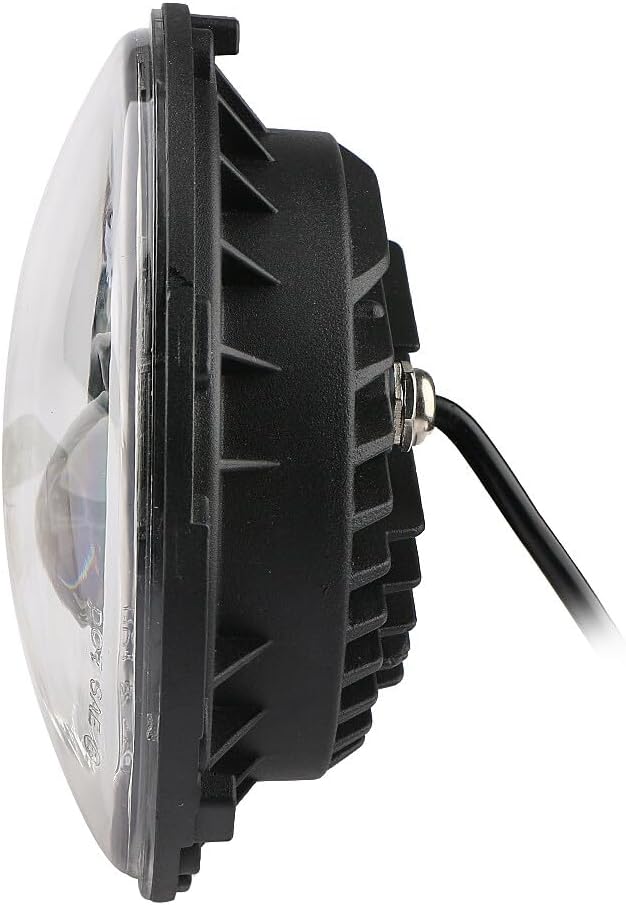 ya 4 8.10 5.75 5-3/4 LED Headlight Motorcycle Headlamp Halo Angle For Harley Dyna Softail