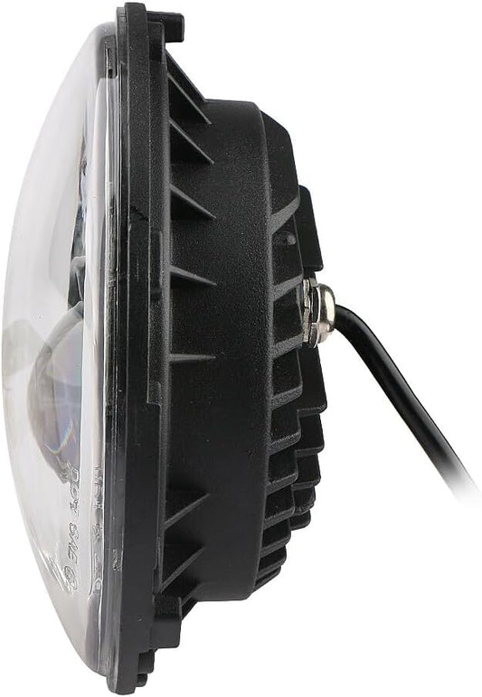 ya 4 8.10 5.75 5-3/4 LED Headlight Motorcycle Headlamp Halo Angle For Harley Dyna Softail