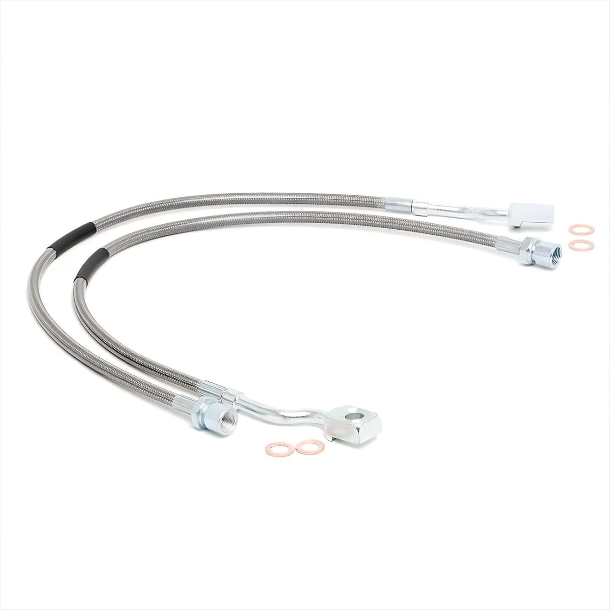 ya 10 9.16 baidi 2PCS Front Steel Extended Brake Lines for Chevy for Silverado 1500 2/3500 HD 89370