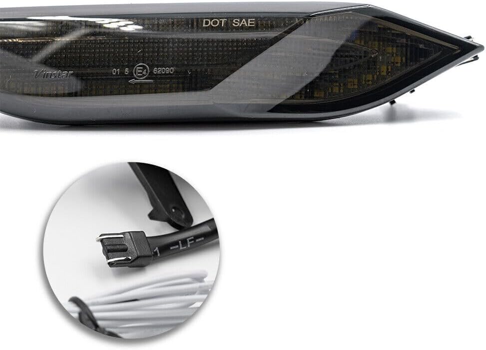 ya 7 8.24 baidi Smoke LED Side Marker Lights Turn Signal Lights for 2011-2014 for Porsche for Cayenne 958 