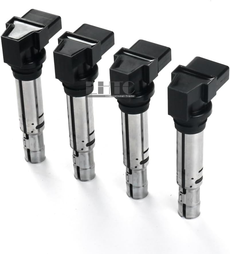 ya 9 10.24 4x Delphi Ignition Coils Spark Plug for VW for Audi for Skoda for SEAT 1.4TSI 1.6FSI