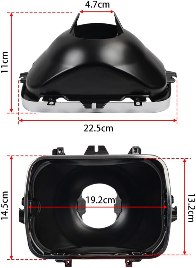 ya 4 8.14 2Pcs 42437 Headlight Housing 5x7 Bucket Kit 5966249 for Chevy Express for GMC Savana 1500