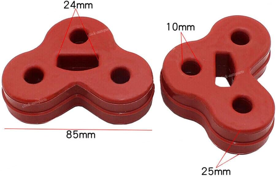 ya 4 8.24 baidi for Jaguar XJ 2010-2018 / XJR 2014-2017 / XJR575 2018 Rear Muffler Insulator Red