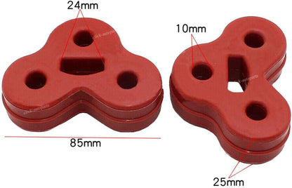 ya 4 8.24 baidi for Jaguar XJ 2010-2018 / XJR 2014-2017 / XJR575 2018 Rear Muffler Insulator Red
