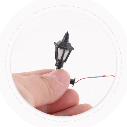 ya 13 9.15 baidi 6 Pcs Dollhouse Lighting Wall Lamp European Style Model Lights for Miniature Lamps