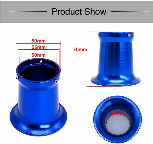 ya 4 8.8.2 Carburetor 55mm Air Filter Velocity Stacks Wind Horn Cup Funnels For Dirt Bike