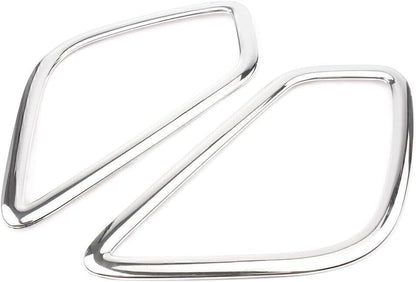 ya 9 10.24 2x Chrome Rear Fog Light Cover Trim Fit for Mitsubishi Eclipse Cross 2018